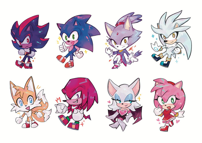 Sonic phone charms